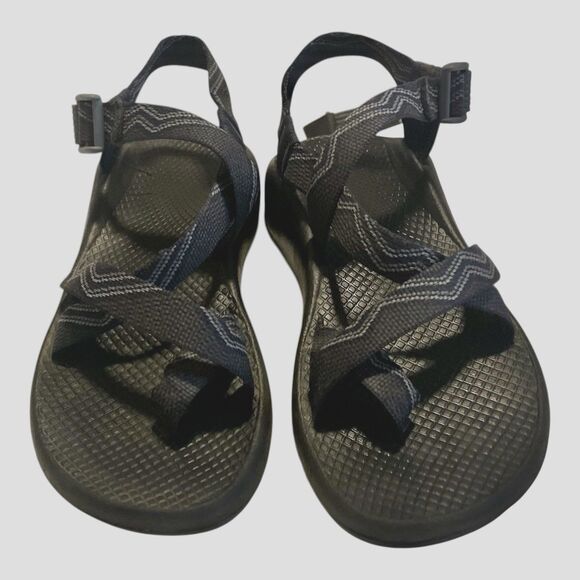 Chaco Women's Z2 Sandals Classic, Black Blue Size 8 Women's, Barely Worn - Picture 3 of 5